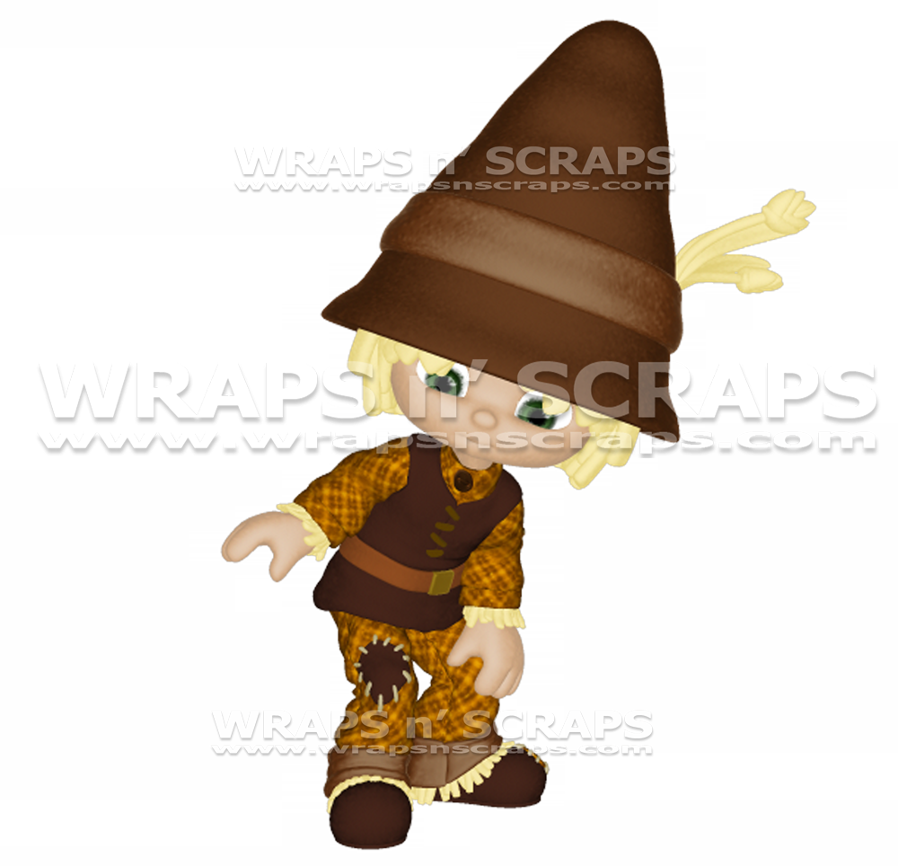 Gumdrops Scarecrow - Cartoon (1000x964), Png Download