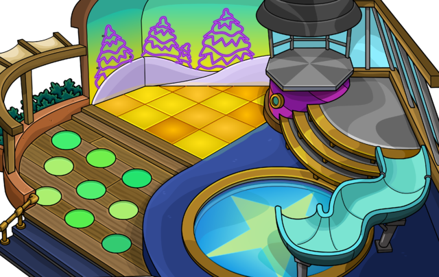 Igloo Buildings Sprites 58 - Big Igloo Club Penguin (640x404), Png Download