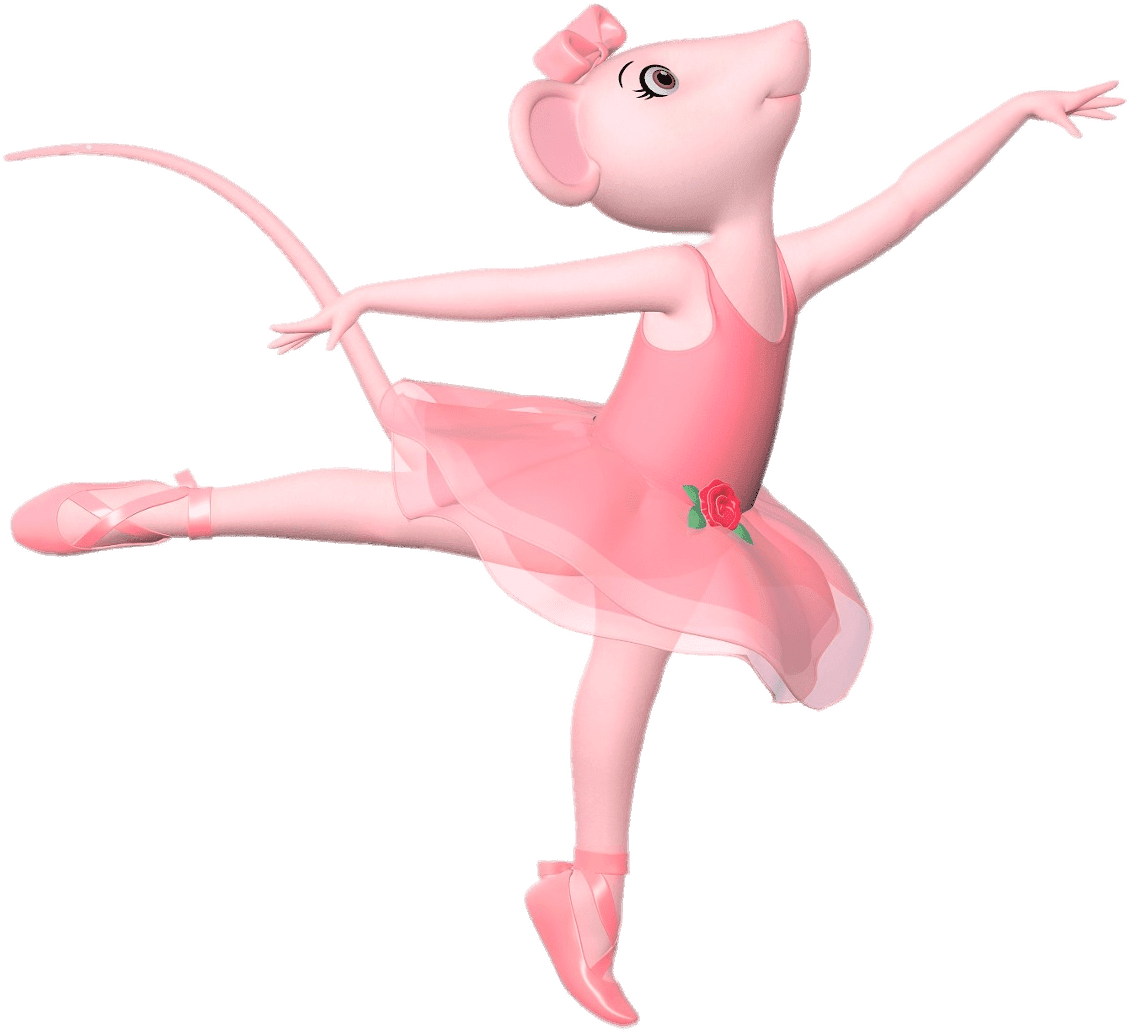Angelina Ballerina - Angelina Ballerina New Ballet Teacher (1200x1075), Png Download
