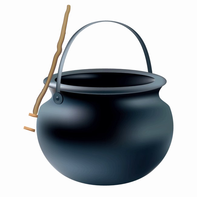 Cauldron Png Clipart - Hexenkessel Clipart (650x651), Png Download