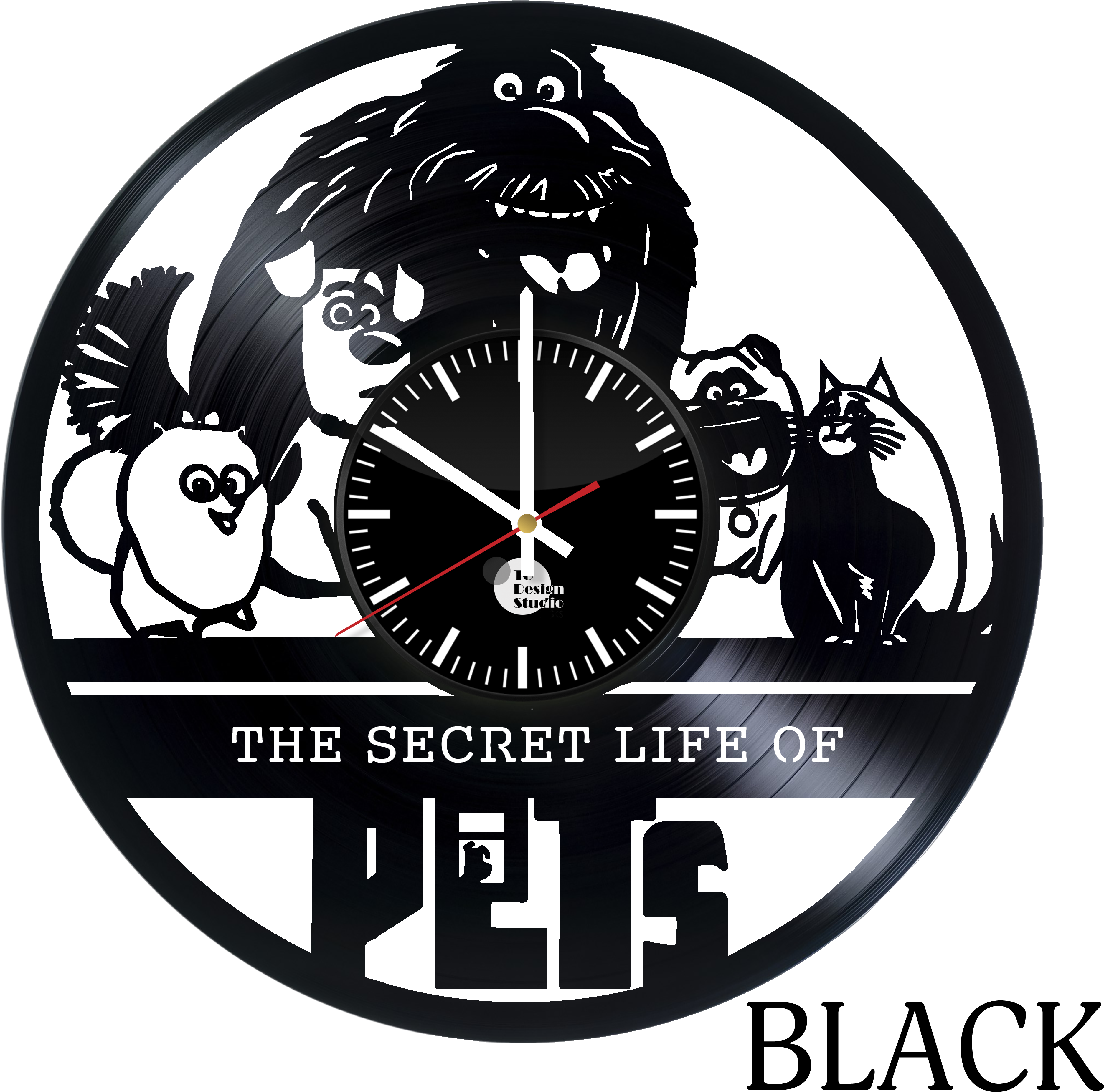 Vinyl Record Wall Clock - Get Unique Living Room Wall (4016x4016), Png Download