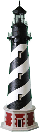 Lighthouse Silhouette Png - Real Lighthouse Png (299x450), Png Download