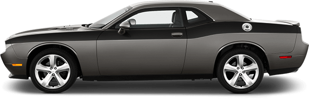 Dodge Challenger Clipart Red Stripe - Side Stripes For Challenger (613x200), Png Download