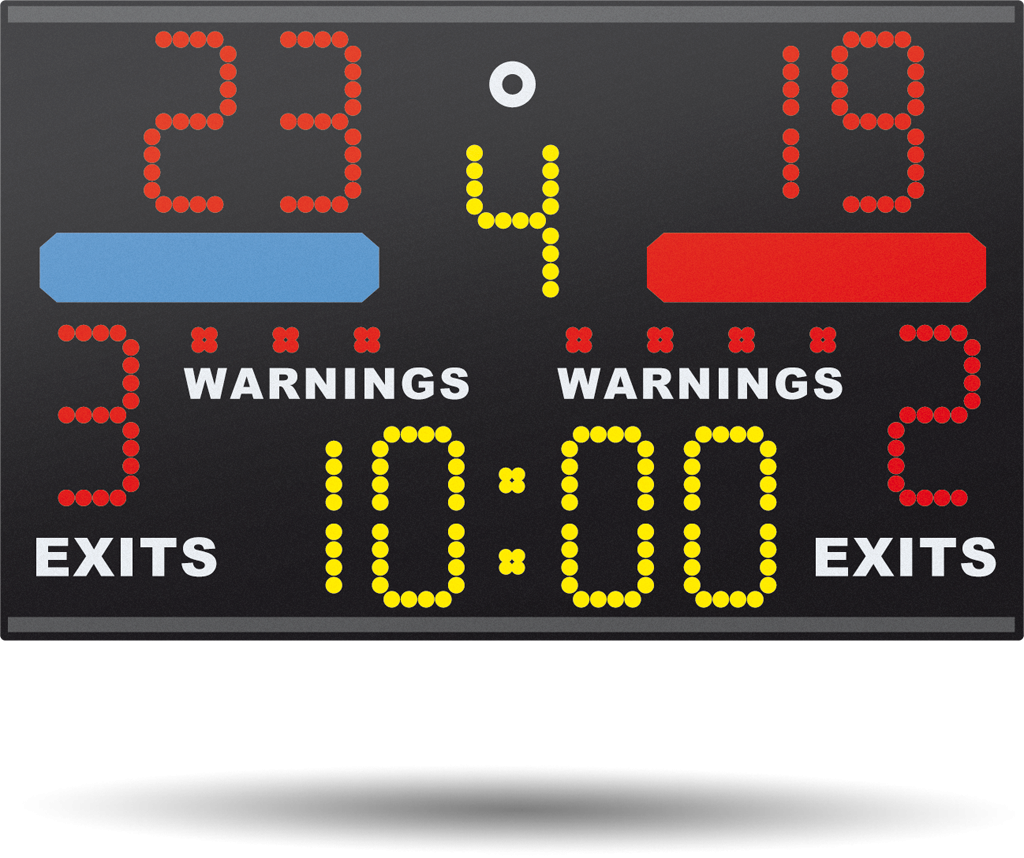 Combat Sport Scoreboard Chronotop Kick Boxing (1024x858), Png Download