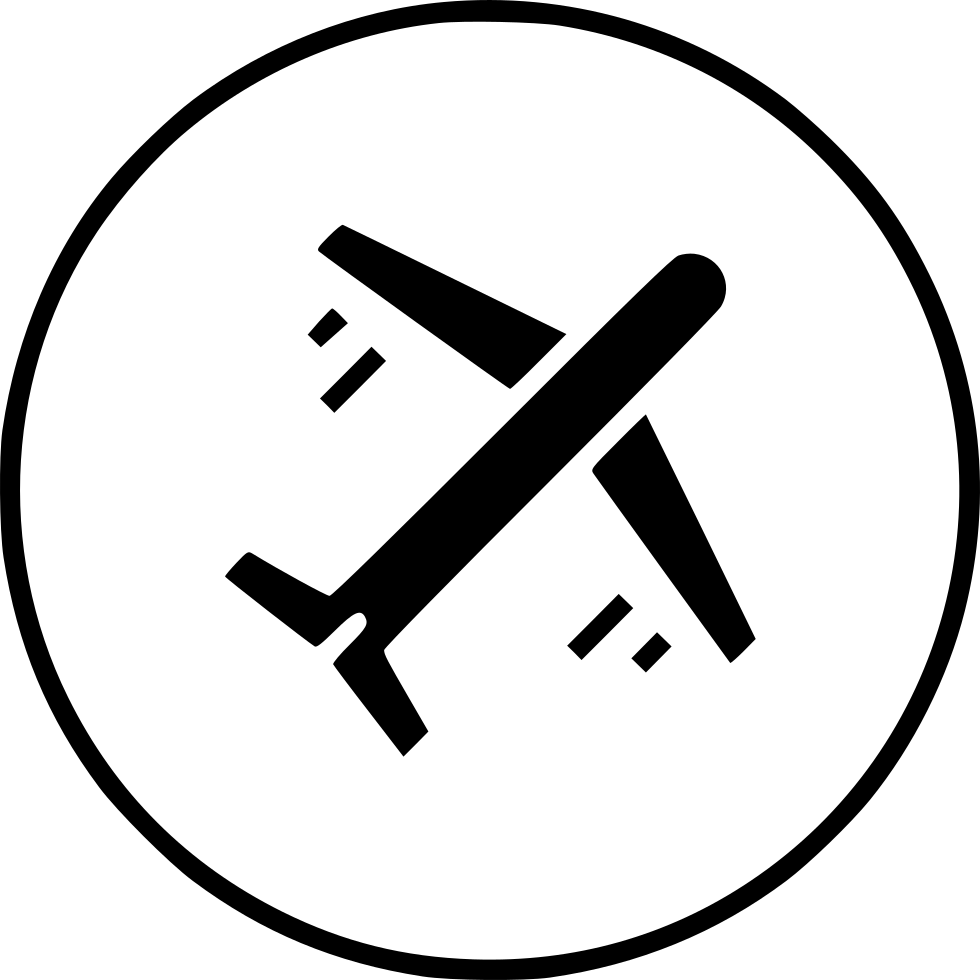 Plane Flight Holiday Airline Airplane Travel Aircraft - Holiday Icon Transparent (980x980), Png Download