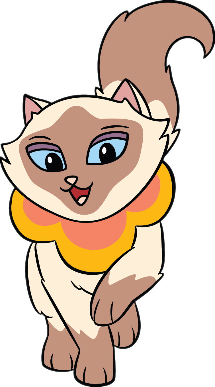 Cat Sagwa Cartoon - Sagwa The Chinese Siamese Cat Png (755x1358), Png Download