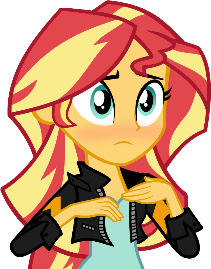 Blushing, Equestria Girls, Friendship Games, Safe, - Cartoon Sad Girl Boy Image Png (744x1052), Png Download