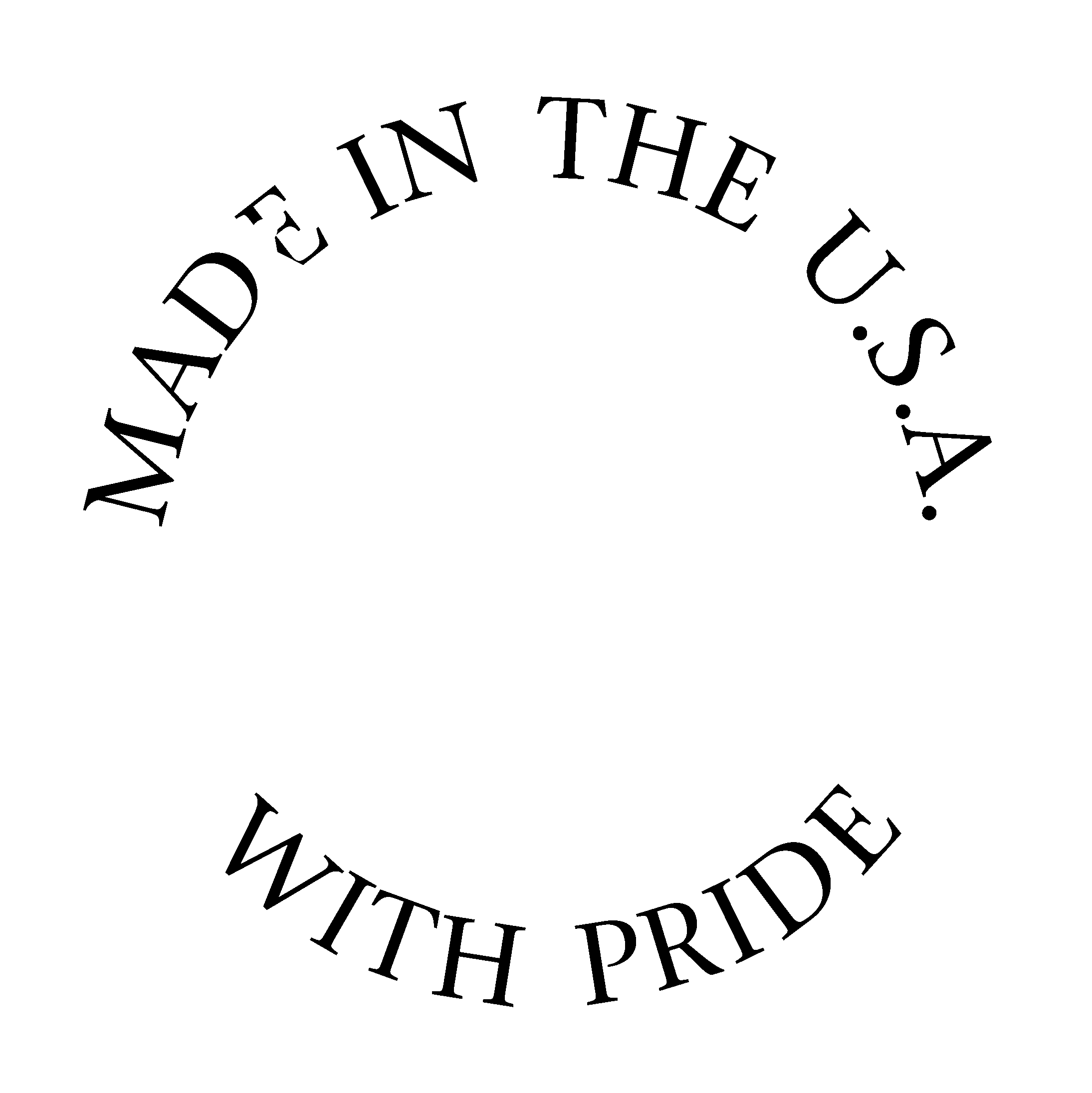 Made In Usa Logo Black And White - Made In The Usa (2400x2400), Png Download
