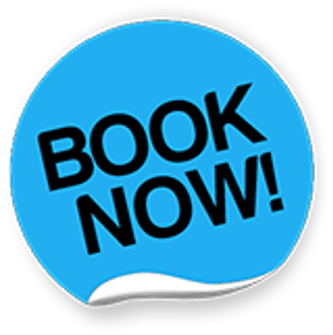 Blue Book Now Sticker - Book Now Button Png (400x400), Png Download