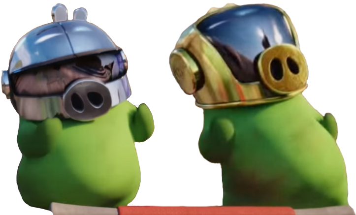 Daft Piggies - Daft Pig (747x443), Png Download