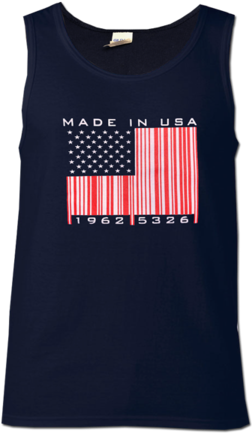 Men's Navy Tank Top Made In Usa - Top (480x480), Png Download