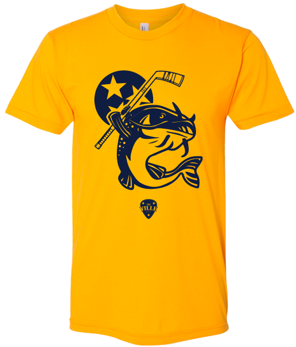 Nashville "stanley The Catfish" Tee - T-shirt (829x831), Png Download