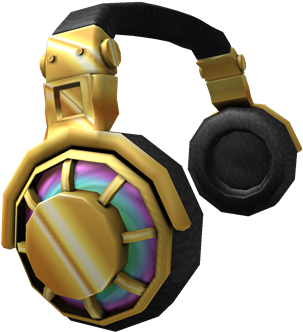 Dj Remix's Goldphones (420x420), Png Download