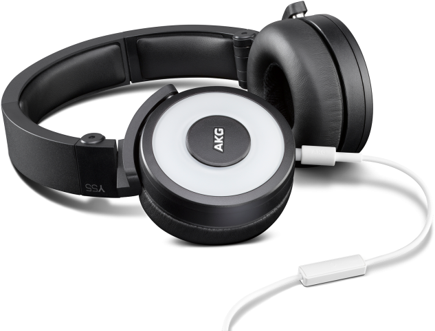 Akg Y 55 On Ear Headphones With Mic - Akg Y55 Dj Headphones (white) (650x650), Png Download