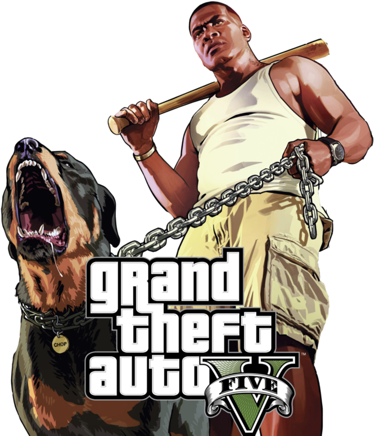 Newest About Gta 5 Characters Wallpaper - Gta 5 Franklin Png (328x382), Png Download
