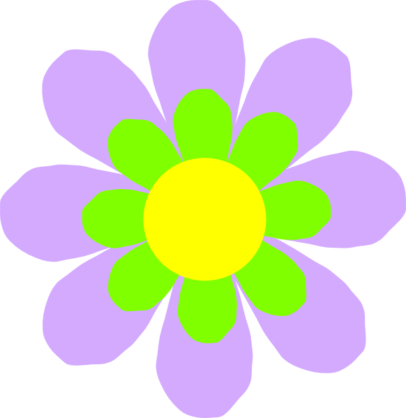 Lilac Flower Clip Art - Flower Clipart (582x599), Png Download