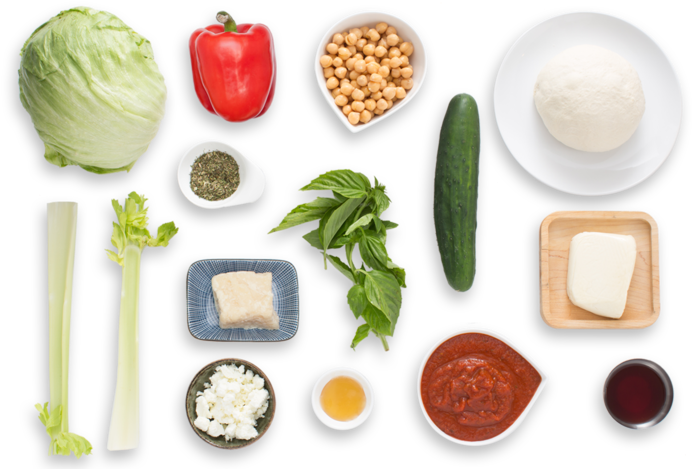 Pizza Ingredients Png (700x477), Png Download