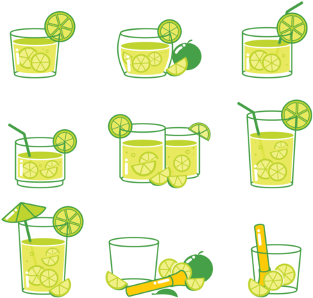 Caipirinha Cocktail Icons - Cocktail (700x490), Png Download