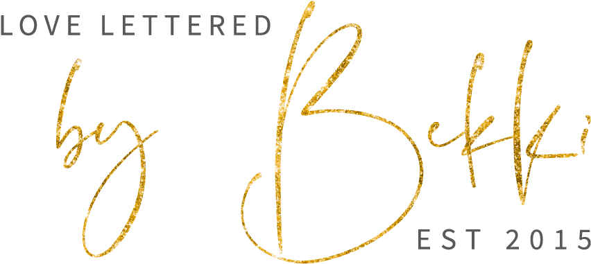 Love Lettered By Bekki - Watercolor Painting (1603x403), Png Download