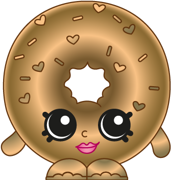 881 D Lish Donut Rarity Exclusive - Shopkins D Lish Donut Brown (400x400), Png Download