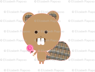 Kawaii Beaver - Thumb (400x309), Png Download