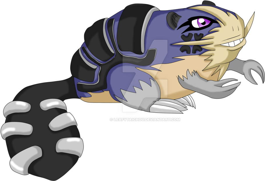 Digimon Beaver - Beaver Digimon (1024x894), Png Download