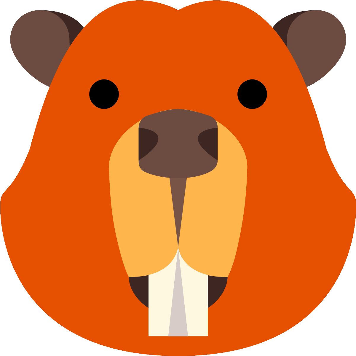 Beaver Clipart Nose - Beaver Icon (1600x1600), Png Download