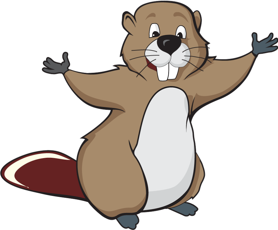 Cartoon Beavers (900x900), Png Download