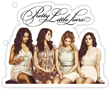 Pretty Little Liars' Sticker By Ginbubble - Pretty Little Liars Photoshoots (375x360), Png Download