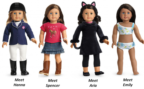 American - Pop Figures Pretty Little Liars (500x311), Png Download