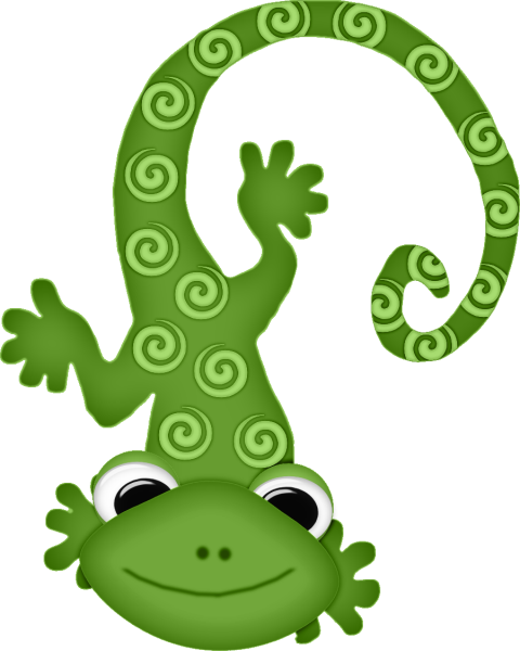 Boys ‿✿⁀°••○ - Cute Lizard Clip Art (480x600), Png Download