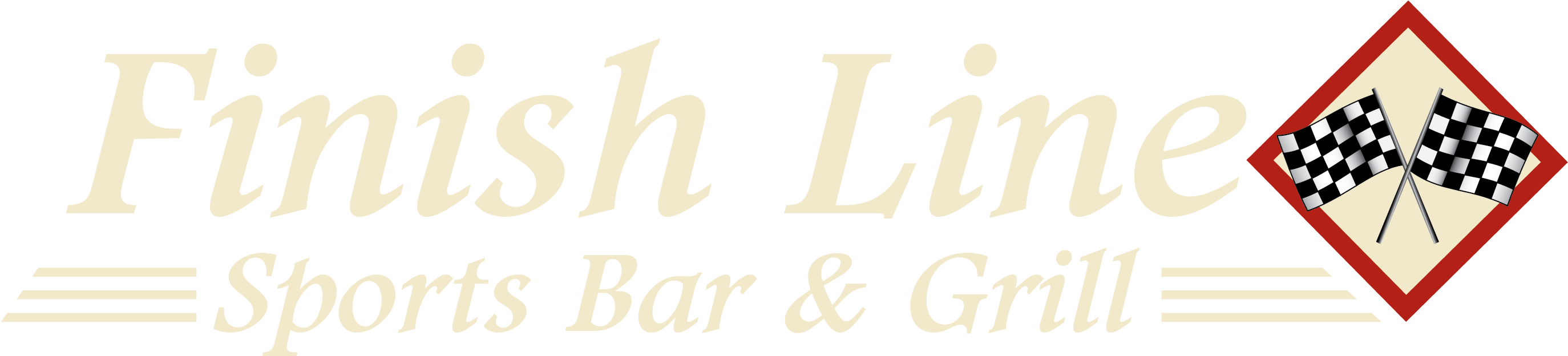 Finish Line Sports Bar And Grill Logo - Logo (2845x623), Png Download