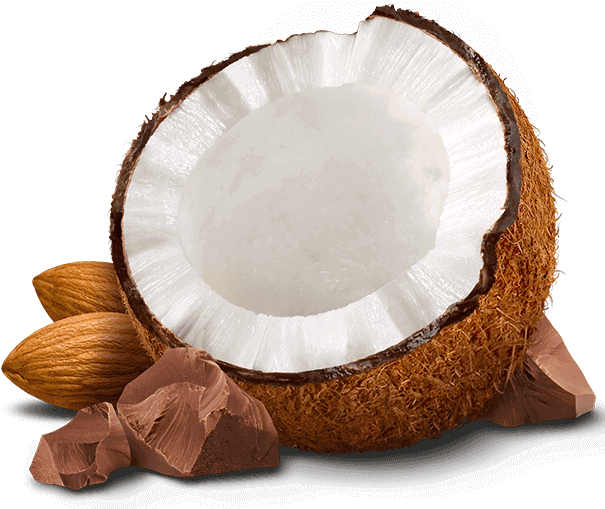 Png Almond - Chocolate With Coconut Png (630x510), Png Download