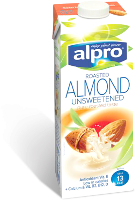 Alpro Almond Milk Unsweetened U - Alpro Almond Unroasted Unsweetened Longlife Milk Alternative (500x500), Png Download