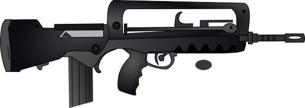 Small - Airsoft Guns Famas Cheep (600x213), Png Download