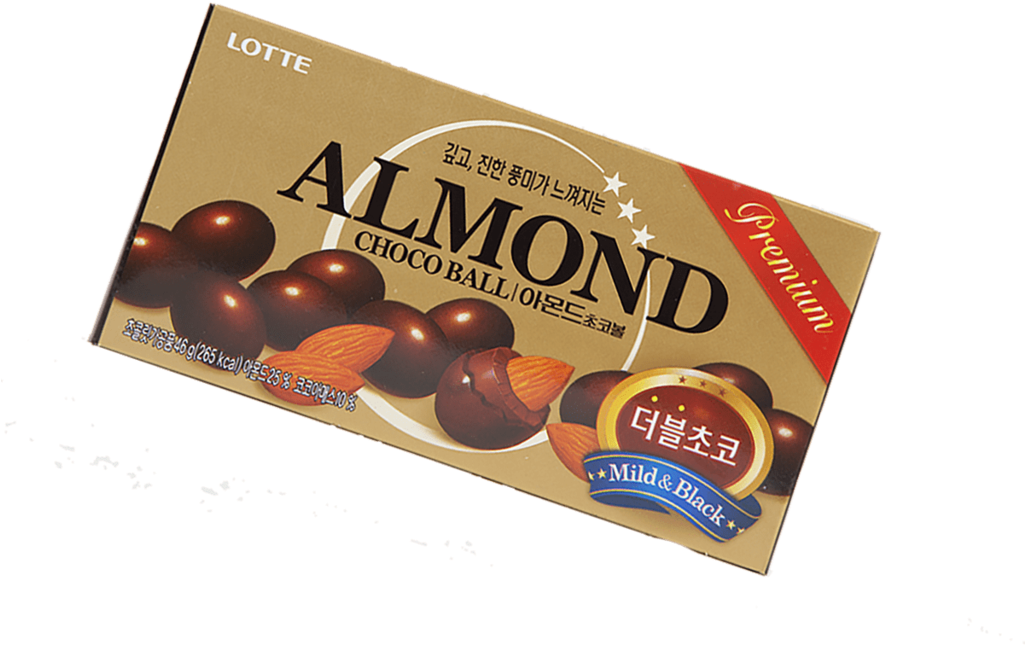 Lotte Almond Choco Ball - Lotte Almond Choco Ball 35g (1024x1024), Png Download