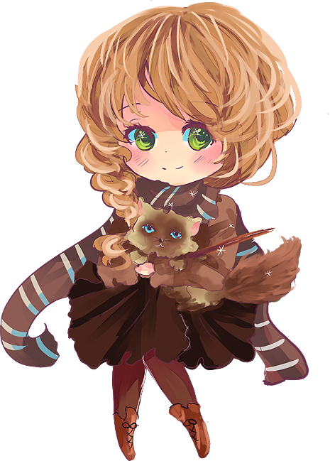 Noelle-chibi - Anime Chibi Cute Png (465x649), Png Download