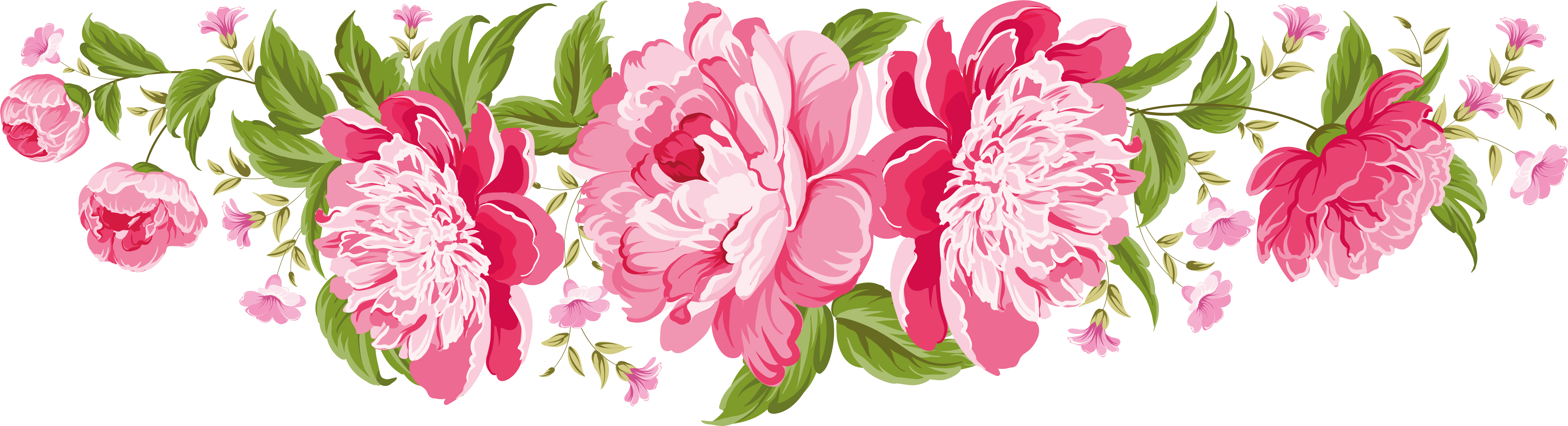 Borders And Frames, Papo, Rose Cottage, Cherubs, Circuits, - Thank You Flamingo (8953x2473), Png Download