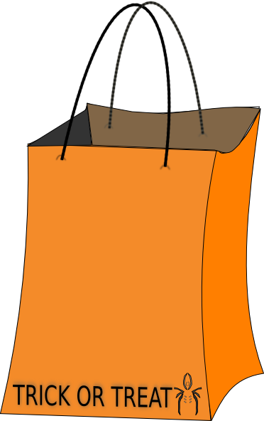 Trick Or Treat Bag Clipart (372x592), Png Download