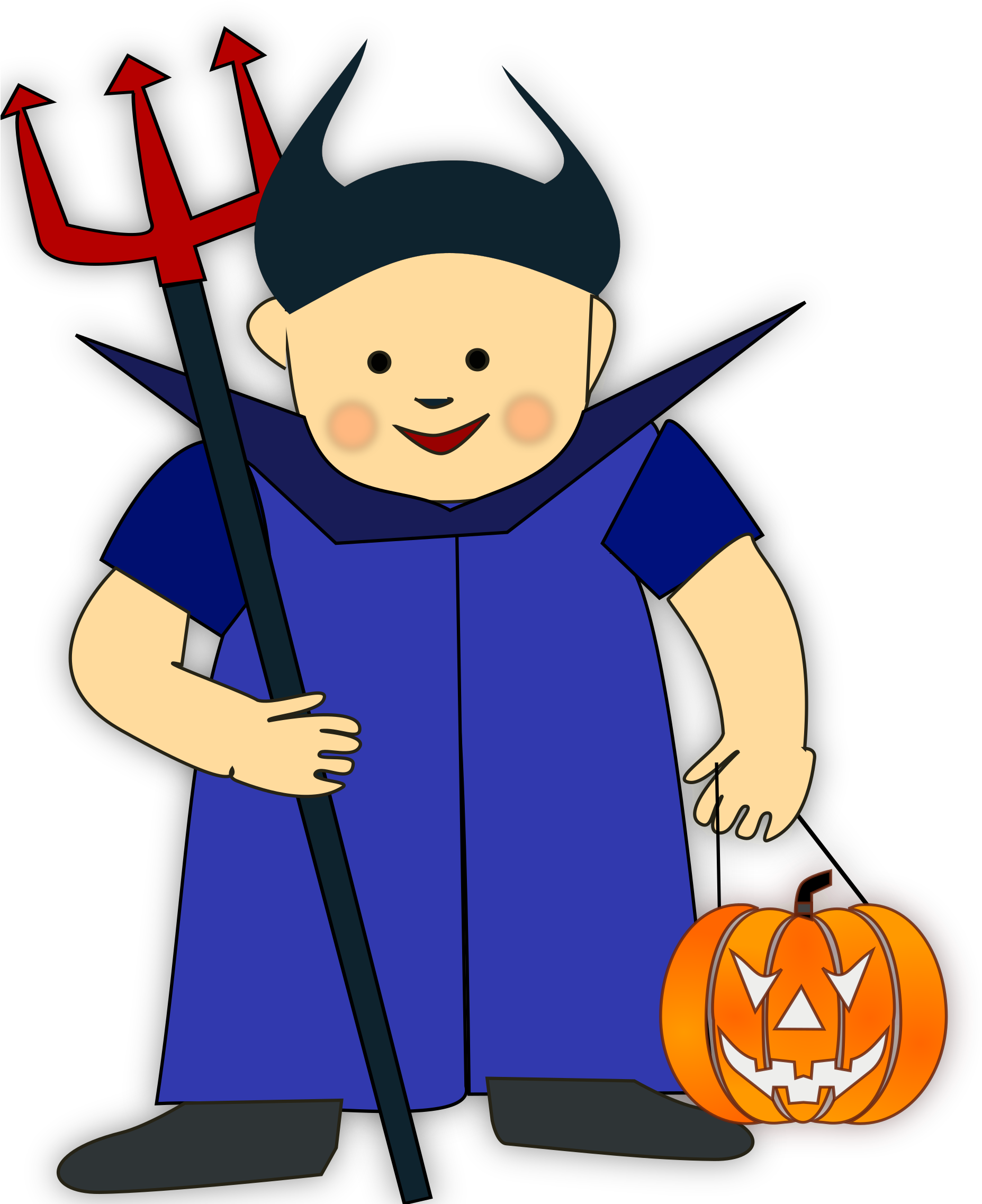 Trick Or Treat 2 Clipart Png (464x600), Png Download