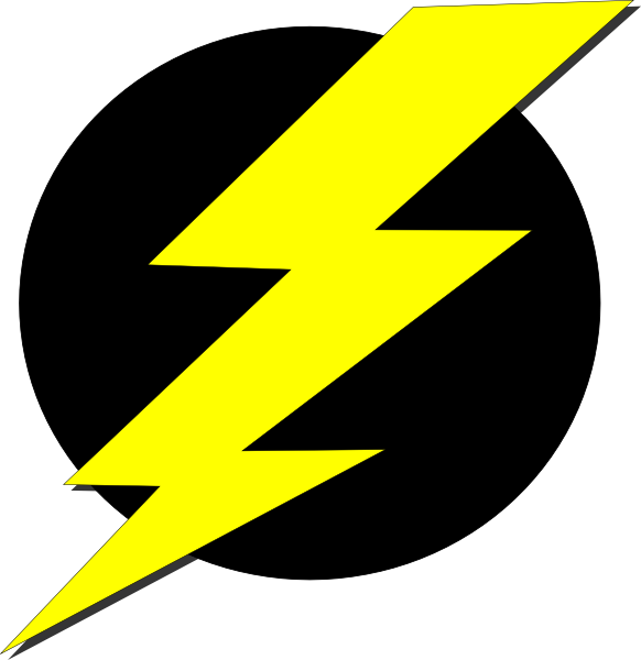 Storm Black Yellow 1 Svg Clip Arts 582 X 600 Px (582x600), Png Download
