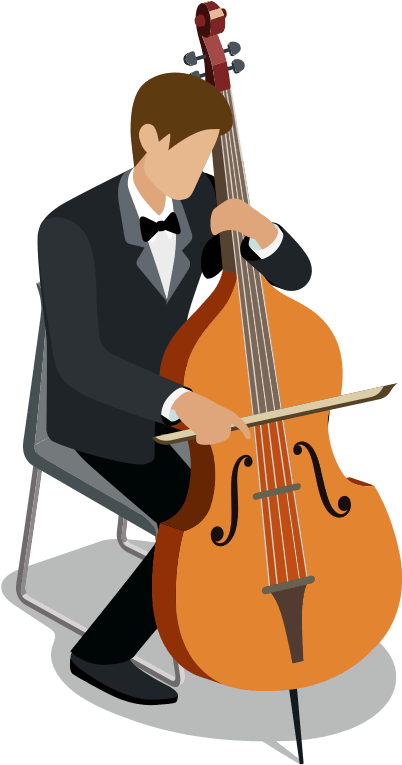 Cellist (768x768), Png Download