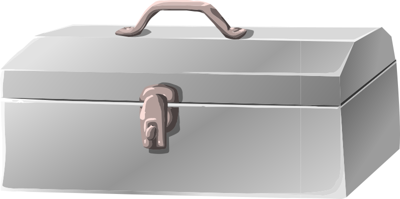 This Free Clipart Png Design Of Chrome Toolbox (600x299), Png Download
