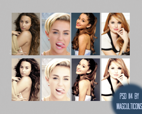 Psd Demi Lovato Psd Psds Light Psd Miley Cyrus Psd - Ariana Grande Customised 36cm X 50cm Silk Print Poster/wallpaper (500x402), Png Download