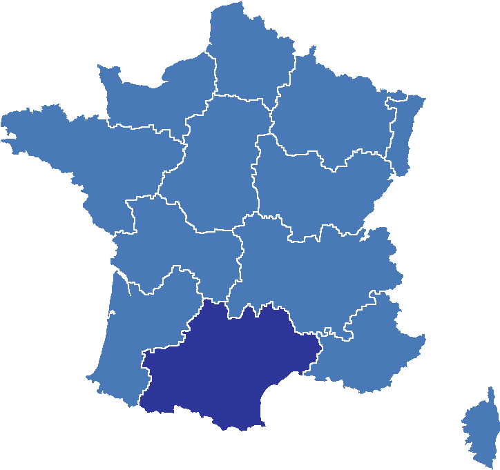 France 3 Regions - Map Of France Png (738x692), Png Download