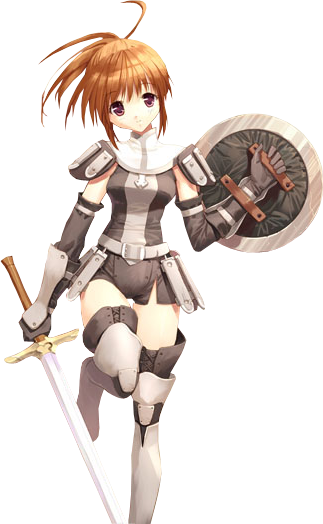 Cute Warrior Girl Anime Photo Random10bh4 - Manga (323x524), Png Download