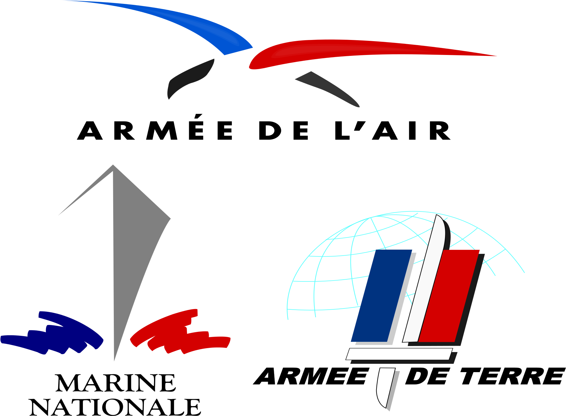 Logo Of The French Armed Forces - French Army (2000x1414), Png Download