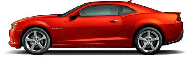 2014 Chevrolet Camaro Coupe Model Overview Exterior - 2014 Camaro Side View (649x223), Png Download