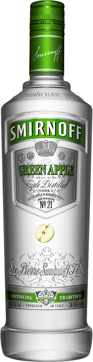 Boozebay Vodka Smirnoff Green Apple - Smirnoff Green Apple 1l (1200x1200), Png Download