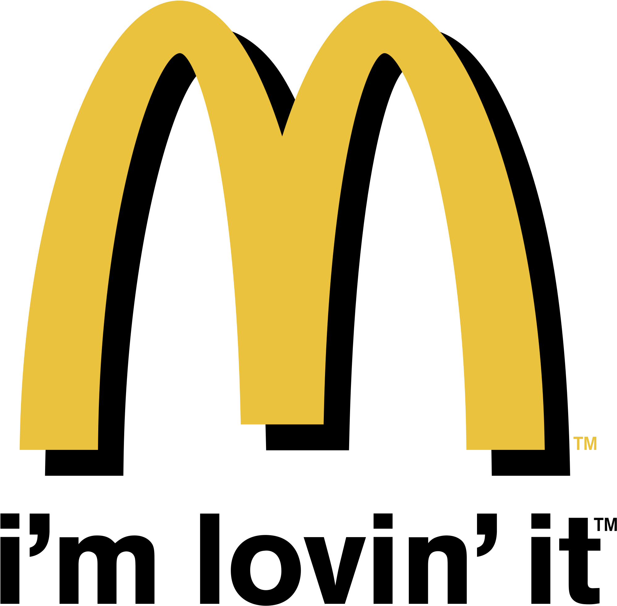 Mcdonald's I'm Lovin' It Logo Png Transparent - I M Loving It Mcdonalds (2400x2400), Png Download